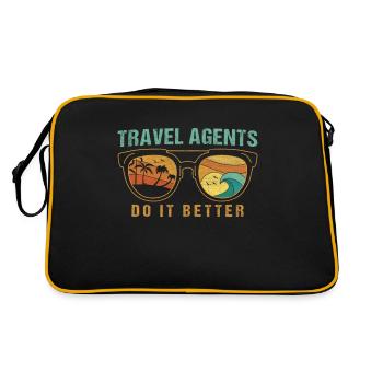 Les agents de voyages le font mieux Agence de voyages - Sac Retro - noir/or - Dos