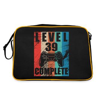 Level 39 complete - Retro Bag - black/gold - Back