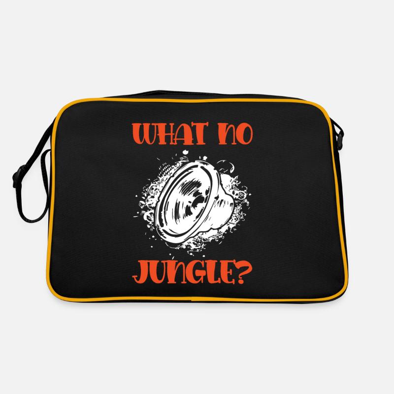 jungle musik lustiger spruch Retro Tasche