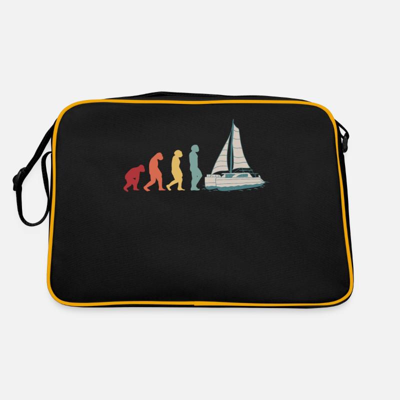 Catamaran-Boot Segelboot Segeln Segler Evolution Retro Tasche