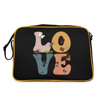Collecting Collectors Entomology LOVE - Retro Bag - black/gold - Back
