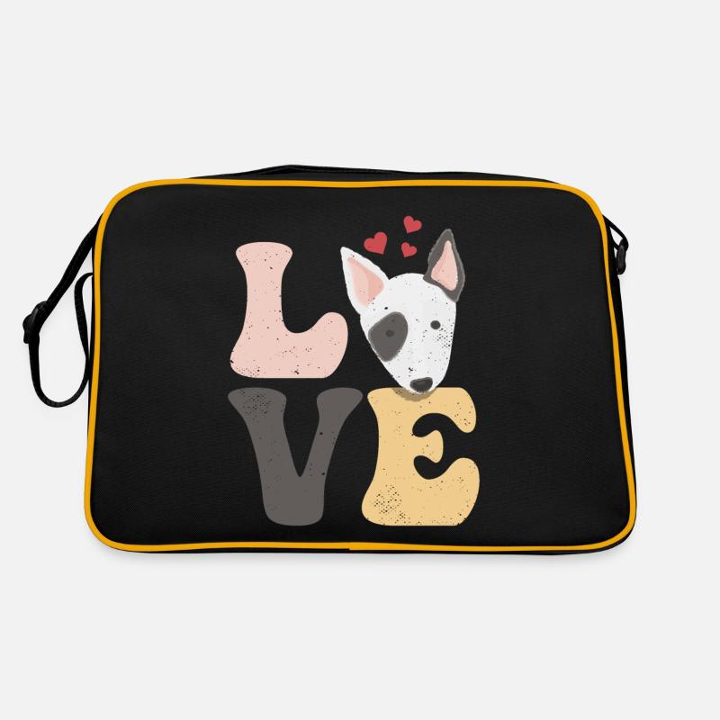 Bull Terrier Chien AMOUR Sac Retro