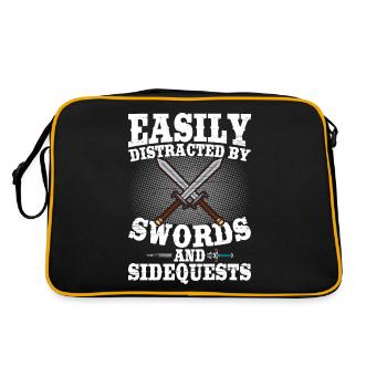 Jeux de rôle en direct LARP - Sac Retro - noir/or - Dos