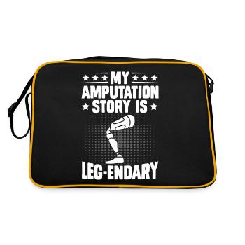 Amputee patient prosthetic leg - Retro Bag - black/gold - Back