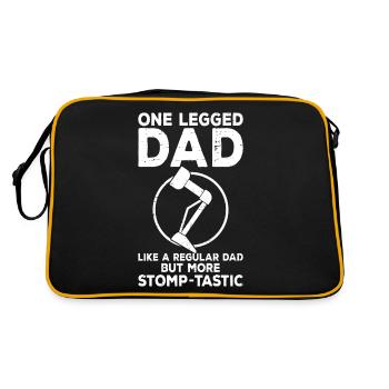 Prosthetic leg of amputees - Retro Bag - black/gold - Back
