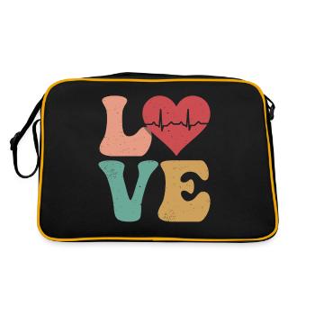 Infirmière cardiaque cardiologie SNC LOVE - Sac Retro - noir/or - Dos