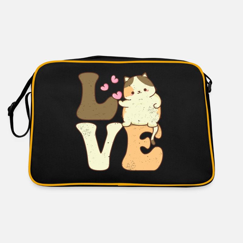 Chonk Cat Meme LOVE Fat Cats Sac Retro