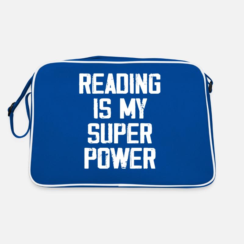 Reading Is My Super Power - Funny Sac Retro