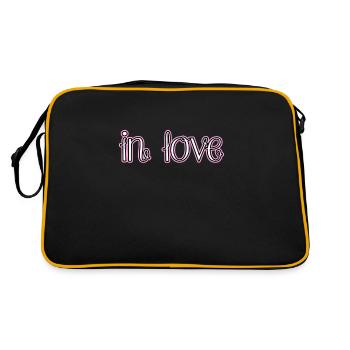 Amoureux - Sac Retro - noir/or - Dos