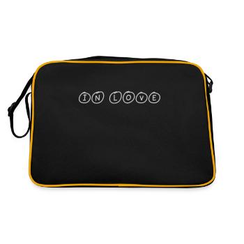 Amoureux - Sac Retro - noir/or - Dos