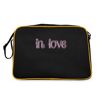 Amoureux - Sac Retro - noir/or - Dos