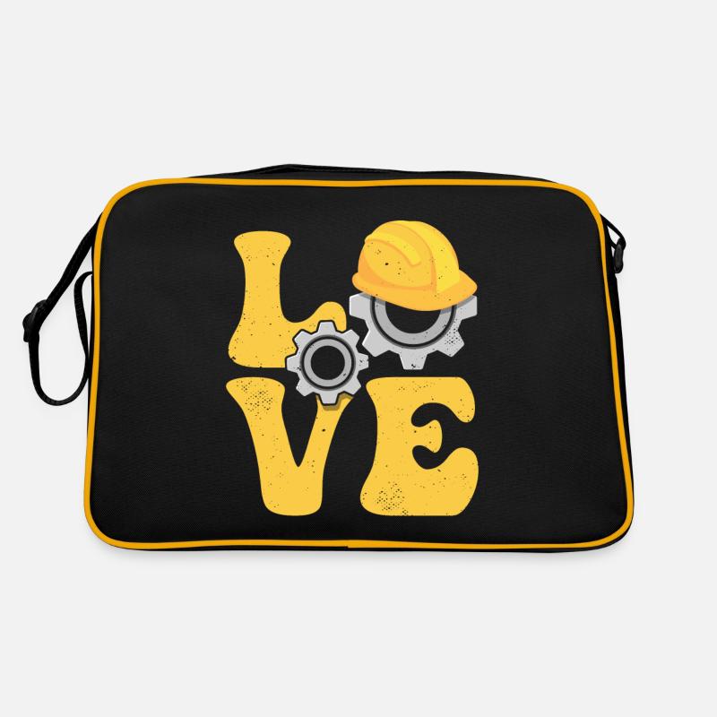 CNC Processor Machine Operator LOVE Retro Bag