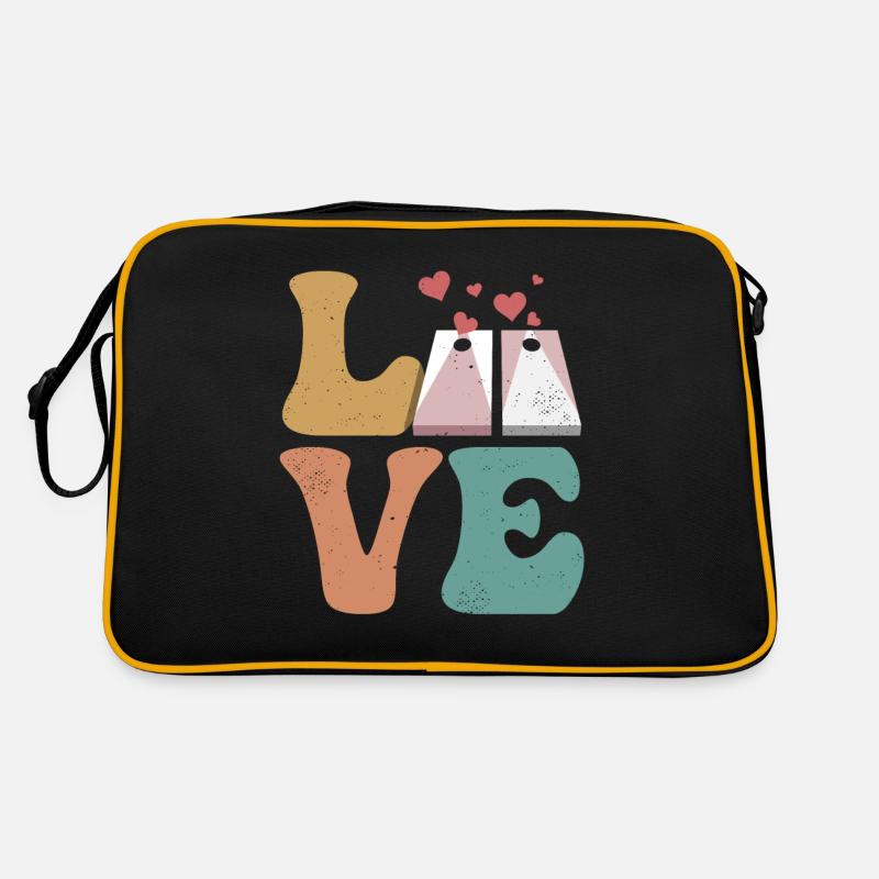 Cornhole Team Player LOVE Retro Bag