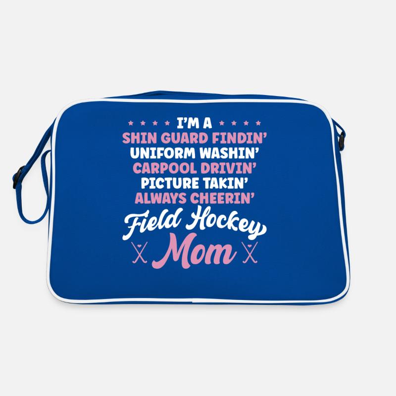 Maman de hockey sur gazon Je suis un protège-tibia Sac Retro
