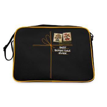 Bonsai Dad Bonsai Tree Bonsai Plants - Retro Bag - black/gold - Back