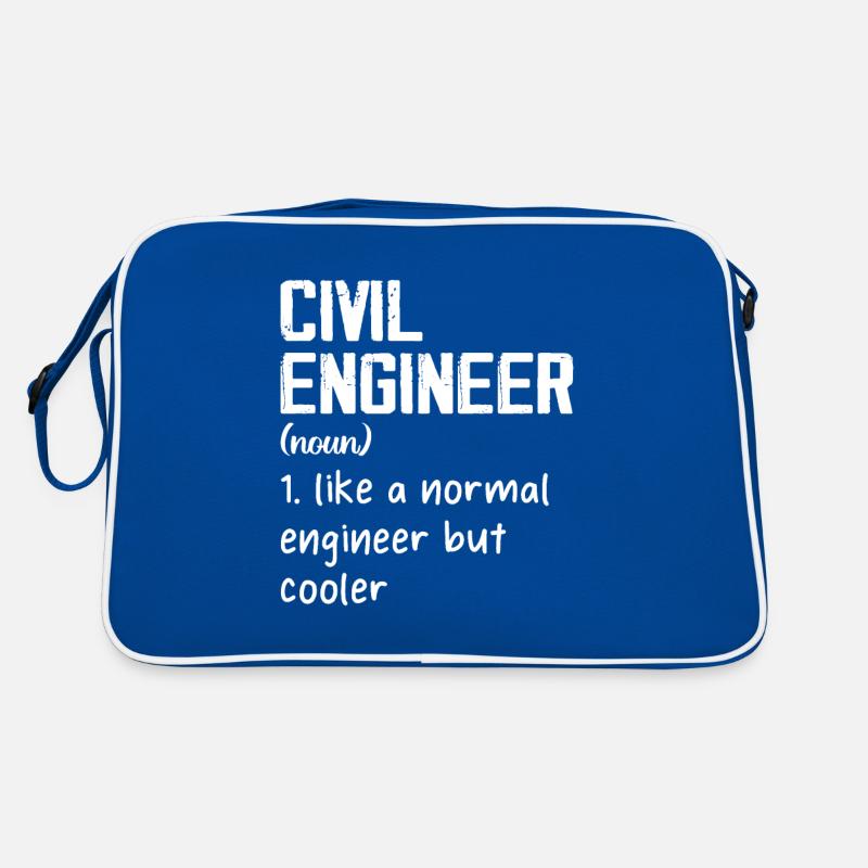 Civil Engineer Civil Engineer Building Engineer Retro Bag