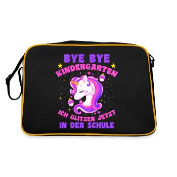 Einschulung 1. Schultag Schulanfang Erstklässler - Sac Retro - noir/or - Dos