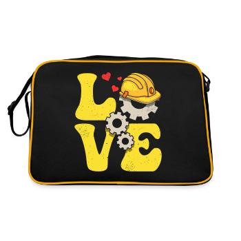 Engineer Engineering LOVE - Retro Bag - black/gold - Back