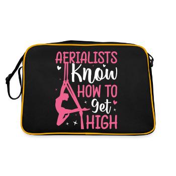 Silk acrobatics in the air - Retro Bag - black/gold - Back