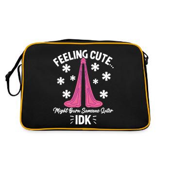 Aerial Silk Tightrope Walker Acrobatics - Retro Bag - black/gold - Back