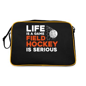 Field Hockey Life Is A Game Field - Retro Bag - black/gold - Back