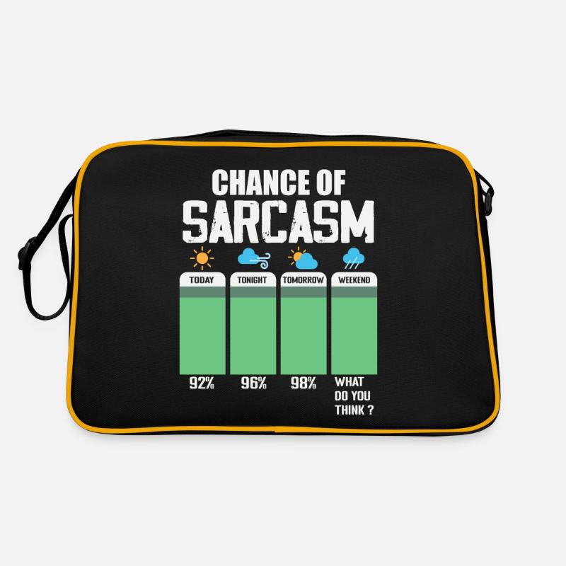 Chance auf Sarkasmus Retro Tasche