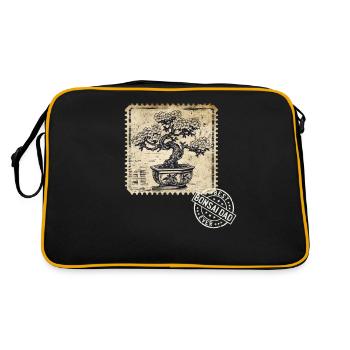 Bonsai Dad Bonsai Tree Bonsai Plants - Retro Bag - black/gold - Back