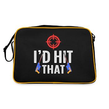 Funny Laser Tag Player - Retro Bag - black/gold - Back