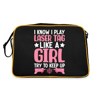 Spieler - Retro Tasche - Schwarz/Gold - Hinten