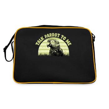 Perruche Perroquet Perroquet Propriétaire - Sac Retro - noir/or - Dos