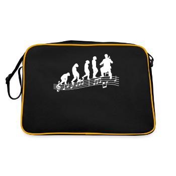 Cello Player Cellist Musician Collo-Music Evolution - Retro Bag - black/gold - Back