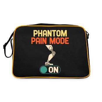 Amputated Amputated Leg Prosthesis - Retro Bag - black/gold - Back