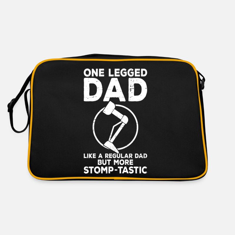 Beinprothese Amputierter Retro Tasche