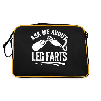 Amputated Amputated Leg Prosthesis - Retro Bag - black/gold - Back