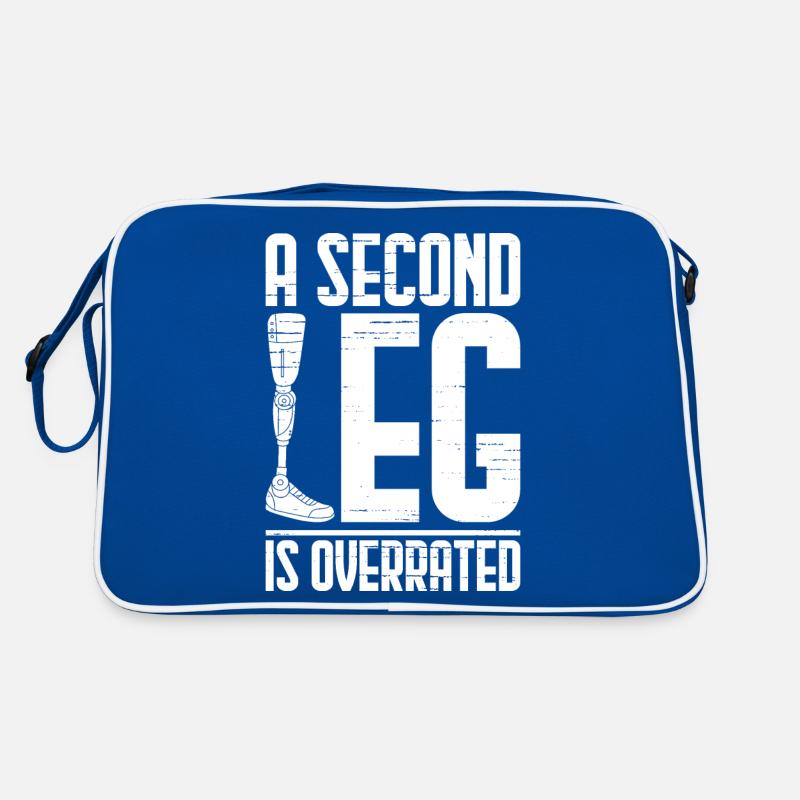 Beinprothese Amputierter Amputation Retro Tasche