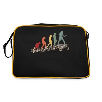 Gitarristen E-Gitarren Akustik-Gitarre Evolution - Retro Tasche - Schwarz/Gold - Hinten