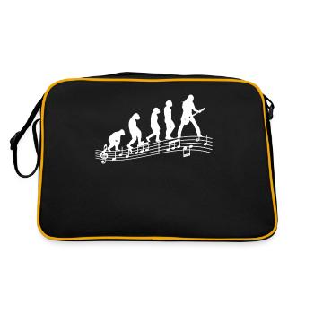 Gitarristen E-Gitarren Akustik-Gitarre Evolution - Retro Tasche - Schwarz/Gold - Hinten