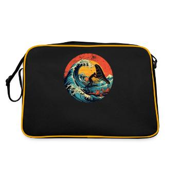Wingfoil Surfer Wingfoiling Board Vintage - Retro Bag - black/gold - Back
