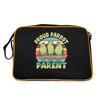 Perruche Perroquet Perroquet Propriétaire - Sac Retro - noir/or - Dos