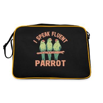 Perruche Perroquet Perroquet Propriétaire - Sac Retro - noir/or - Dos