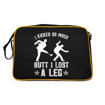 Leg prosthesis amputees - Retro Bag - black/gold - Back