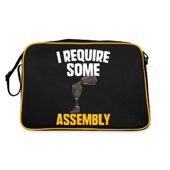 Funny prosthetic leg for amputees - Retro Bag - black/gold - Back