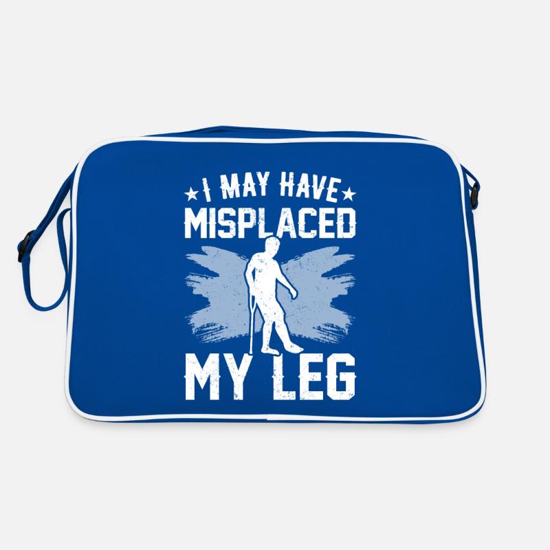 Funny prosthetic leg for amputees Retro Bag