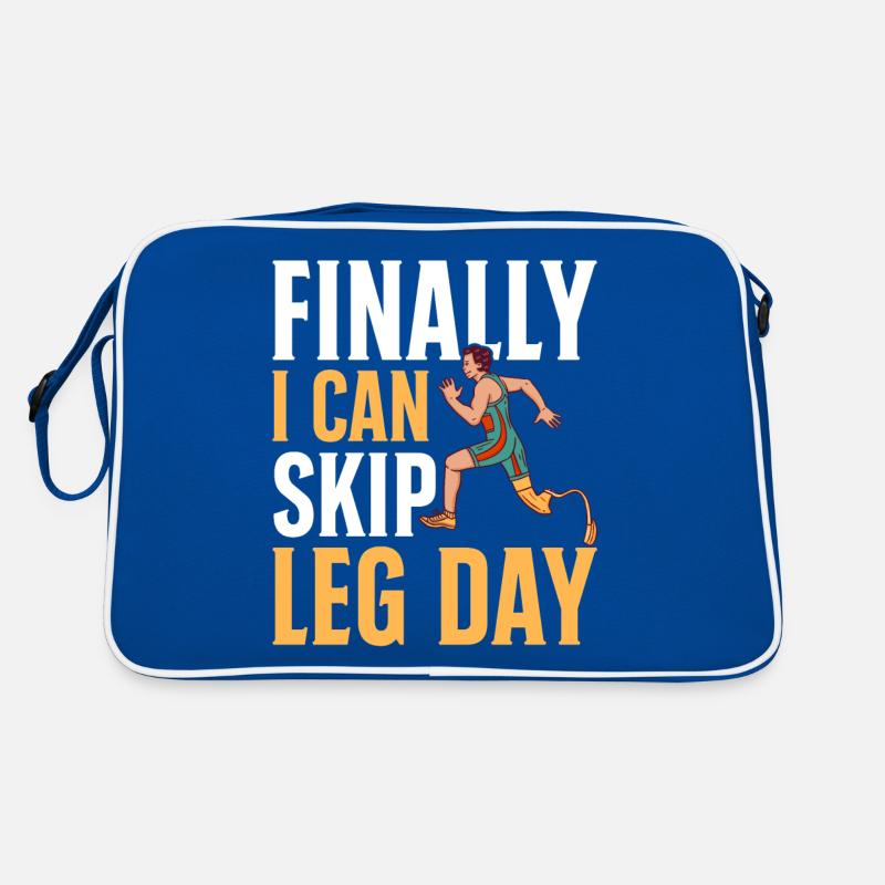Funny prosthetic leg for amputees Retro Bag
