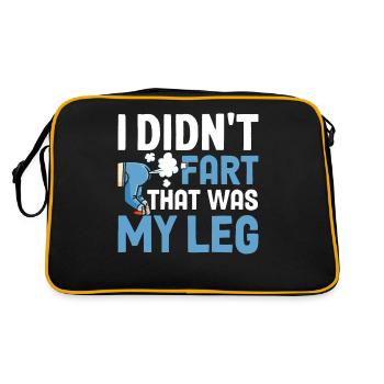 Funny prosthetic leg for amputees - Retro Bag - black/gold - Back