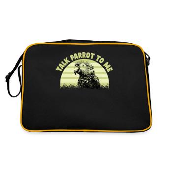 Perruche Perroquet Perroquet Propriétaire - Sac Retro - noir/or - Dos