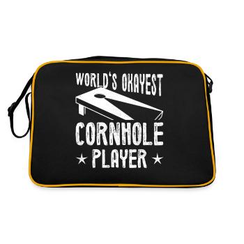 Le joueur de cornhole le plus correct du monde Lustiges cornhole - Sac Retro - noir/or - Dos