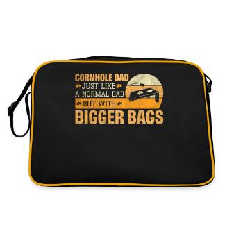 Tout comme un papa normal mais avec des sacs plus grands - - Sac Retro - noir/or - Dos