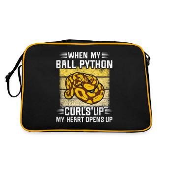 J’aime ma boule de banane Python King Python - Sac Retro - noir/or - Dos