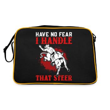 Bull Rider Cowboy Bull Riding - Sac Retro - noir/or - Dos